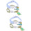 4 Decoratieve Kattenhalsband Met 9