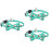3Pcs Christmas Pet Collar With Bells Bow Tie Adjustable Cat Neck Strap 8