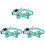 3Pcs Christmas Pet Collar With Bells Bow Tie Adjustable Cat Neck Strap 4