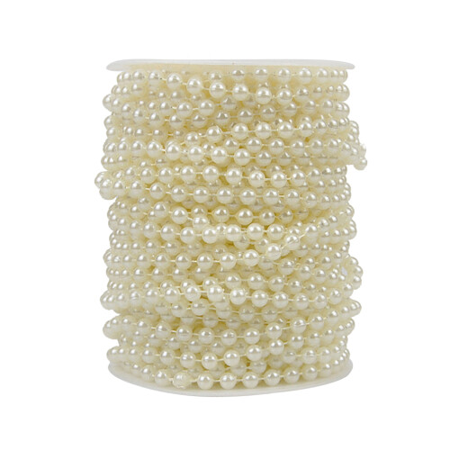 3Pcs Rolo 25M ABS Artificial 6Mm Para Artesanato