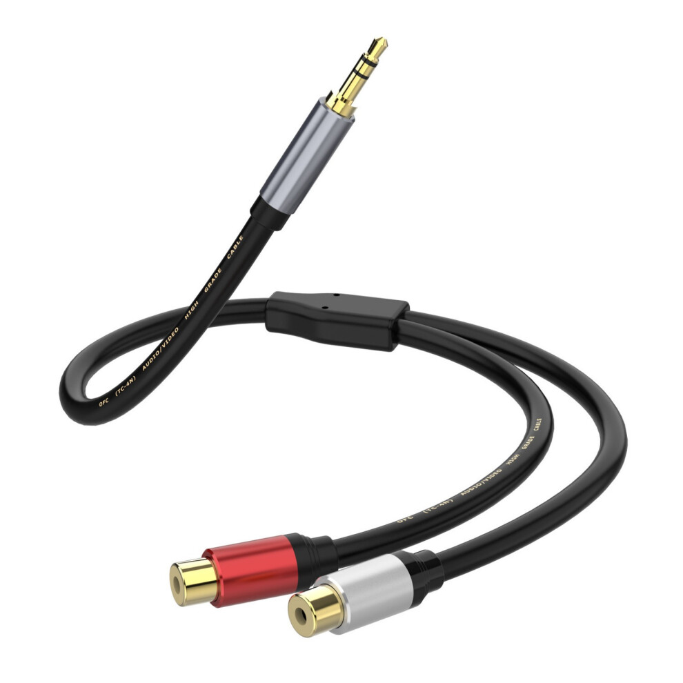Flexible 3.5Mm To 2Rca Stereo Cable Auxiliary Cord For Enhances 7704000274760
