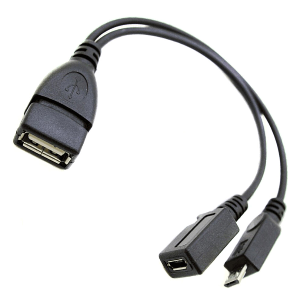 20Cm Portable Otg Usb Female Splitter Adapter For Phone Tablet 7704000273411