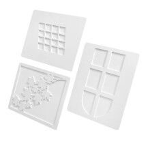 3 Stück Weiße PVC-Hintergrundtafeln für Fotografie 48x38x0,5cm für Essen, Schmuck, Make-up