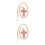 2Pcs Pingente De Carro Com Para 10