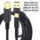 Printerkabel 2-in-1 USB-A/C naar USB B-kabel, USB-2m Zwart 4