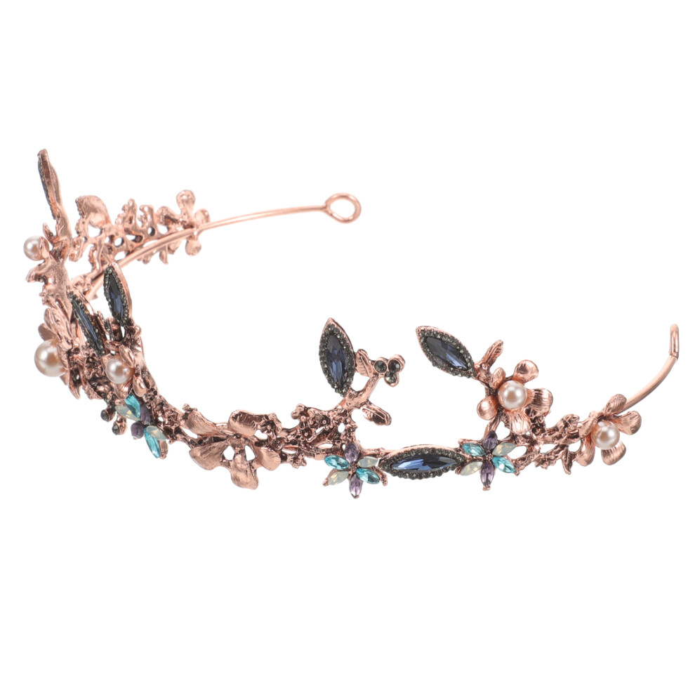 3Pcs Multicolor Baroque Tiara Crown for Women Wedding Bridal Hair Hoop