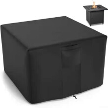 Outdoor Dustproof and Waterproof Barbecue Cover, Grill Protection, Polyester, Drawstring, Storage Bag, Black Style Two