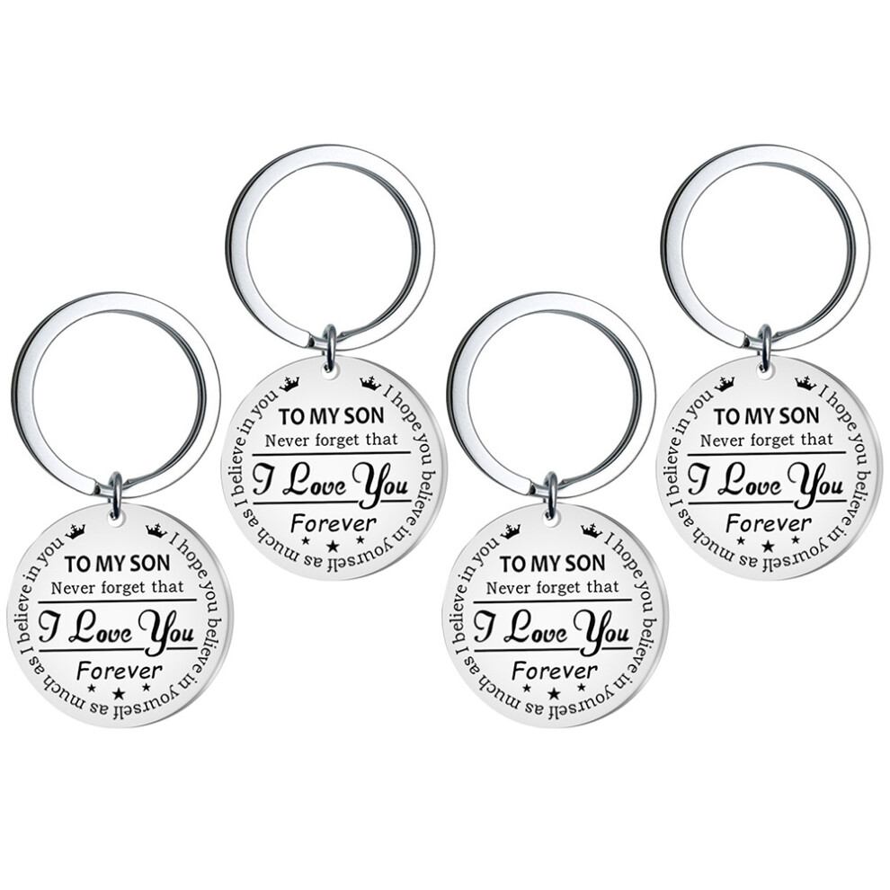 20Szt Breloczki Srebrne Stalowe Zawieszka Do Kluczy Prezent-image