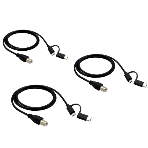 Typ-C/Micro-USB-zu-USB-B-OTG-Kabel,-1m 1