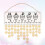 2 Peças De Calendário DIY Para 11