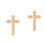2Pcs Wooden Cross Shape Religious Home Decoration 4