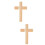 2Pcs Wooden Cross Shape Religious Home Decoration 7