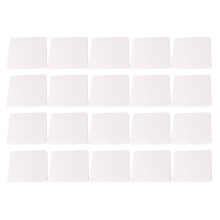 60 Kuchen Mousse Display Pads Quadratisch Pizza Weiß