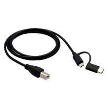 Mobiltelefon-zu-Drucker-OTG-Kabel, Micro-USB und Typ C zu-2m