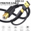 Câble d'imprimante universel 2 en 1 USB A/C vers USB B,-1m Gris 2
