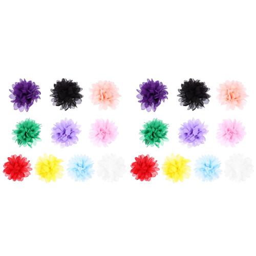 20 Chiffon Blumen Dekorationen Mischform 1