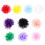 20 Chiffon Blumen Dekorationen Mischform 11