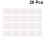 60 Kuchen Mousse Display Pads Quadratisch Pizza Weiß 10