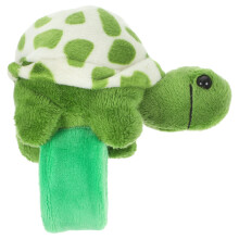2Pcs Stuffed Animal Slap Bracelet Plush Turtle Wristband Party Accessory