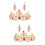 2 Sets Rhinestone Tiara Crown Earring Set 8