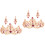 2 Sets Rhinestone Tiara Crown Earring Set 5