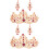2 Sets Rhinestone Tiara Crown Earring Set 6