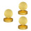 15Stk Runde Dessertbretter Gold, , Backhilfe, Stabil 7