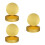 15Stk Runde Dessertbretter Gold, , Backhilfe, Stabil 9