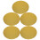 15Stk Runde Dessertbretter Gold, , Backhilfe, Stabil 3