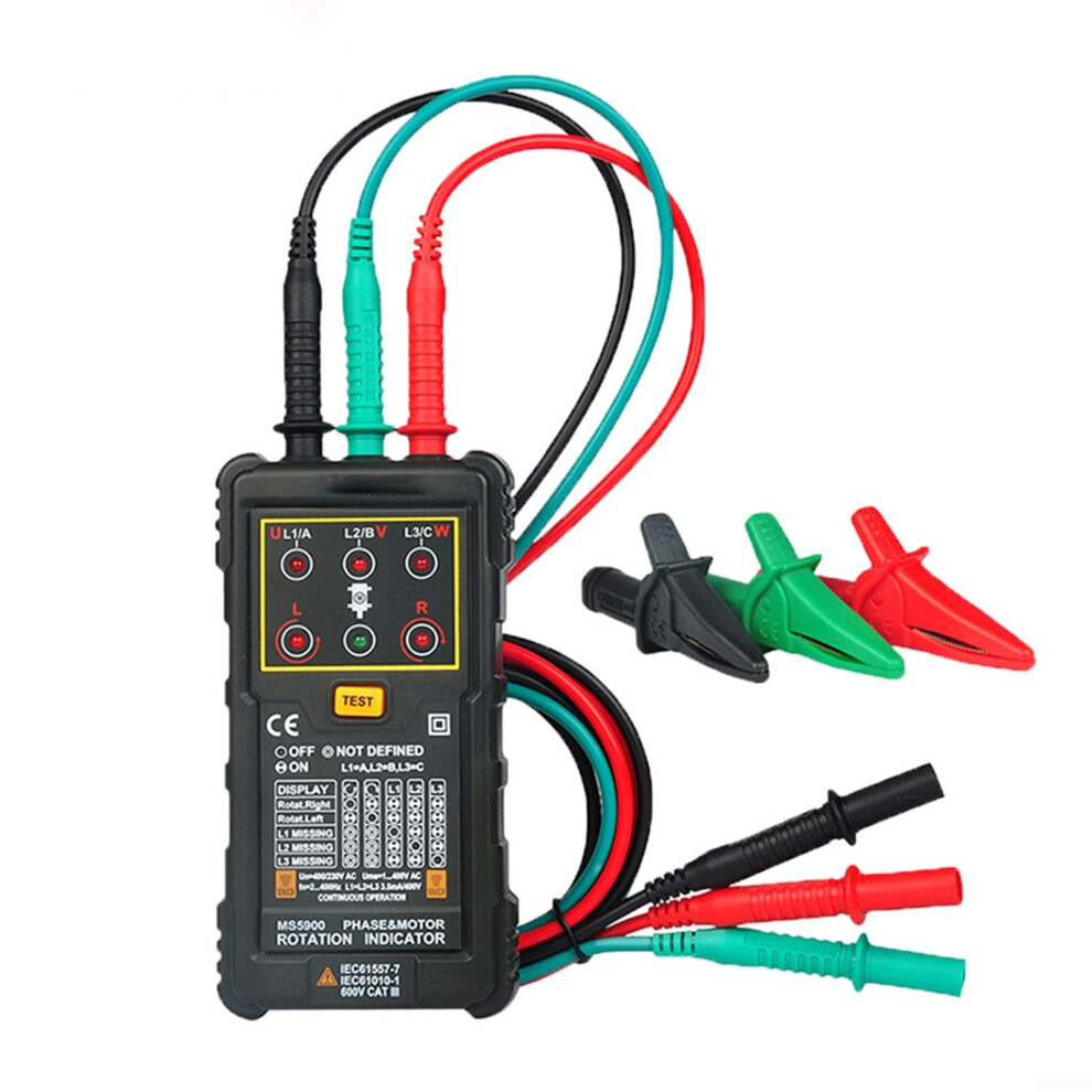 Motor Phase Sequences Rotation Indicator Nonthreephase Tester With Magnetic Field Detection 9067246102104