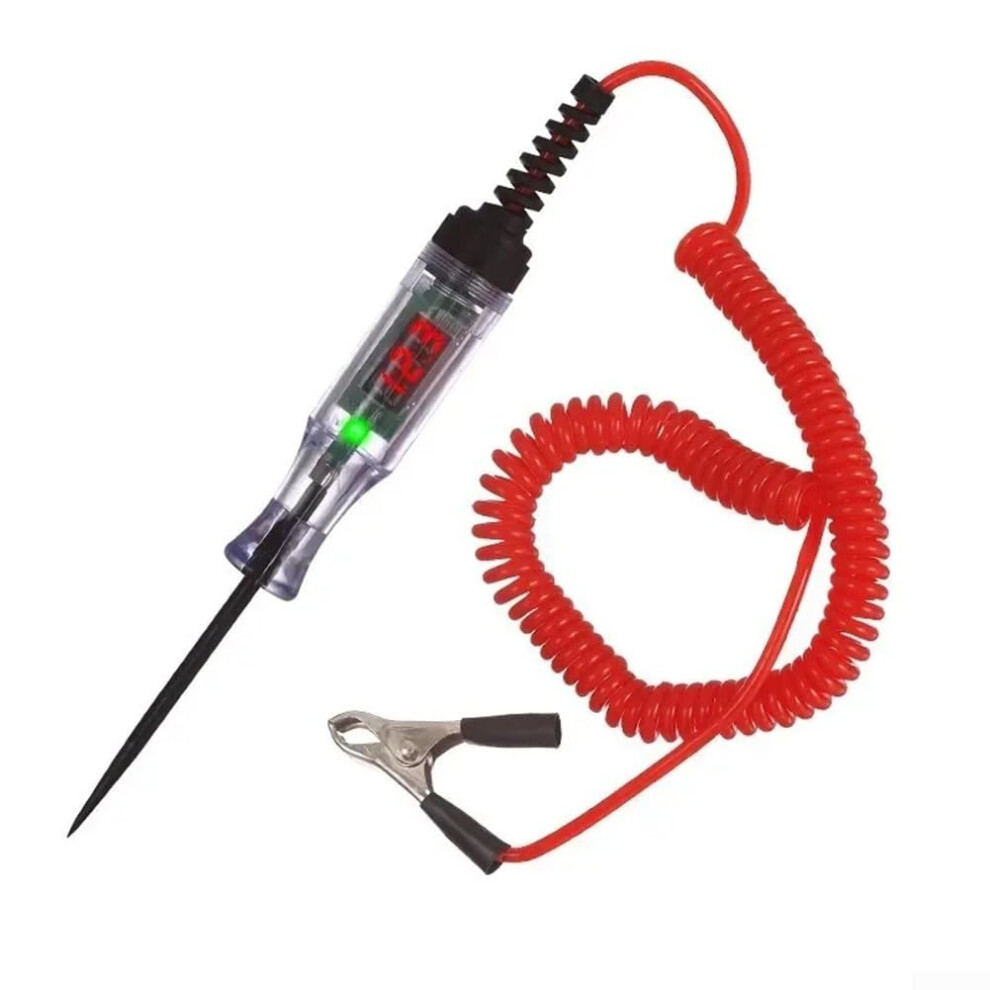 Auto Electrical Circuit Tester 3V90v Led, Carbon Steel Probe, Vehicle Diagnostics For Cars, Trucks And Motorcycles 9105992511624