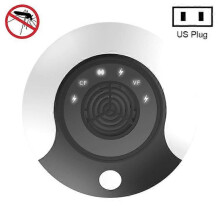 (Black) SYK-1813 Ultrasonic Insect Repellent High-Power Household Mosquito Repellent US Plug