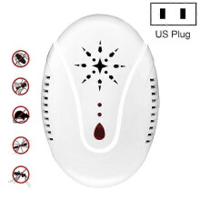 (White) DC-9007 Ultrasonic Mosquito Repellent Portable Insect Repellent, Style:US Plug