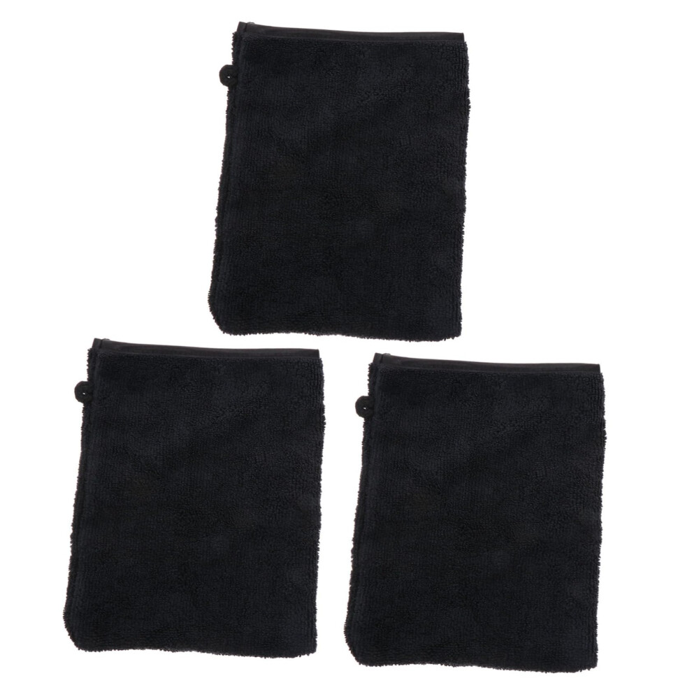 Makeup Remover Gloves 3Pcs Soft Exfoliating Mitts Reusable Cleansing Gloves For Gentle Powder Removal Women Home Travel
