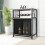 Wine Bar Cabinet with RGB Light and Outlet 5