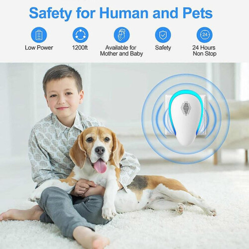 (JP, Blue) Ultrasonic Pest Repeller Insect Reject Electronic Mouse Rat Mosquito Control Indoor Use 2