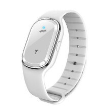 (White) Mosquito Bracelet Ultrasonic Waterproof Usb Rechargeable Repeller Wristband For Kids Adults