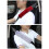 (Purple) Itimo Soft Plush Gray Shoulder Seat Belt Pads, 2 Pieces 3