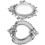 5er Pack Mini Bilderrahmen Retro Design Schwebendes Bild Silber 3