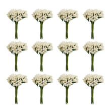 Kunstbessenstelen van draad, gouden miniatuur decoratieve bessen voor doe-het-zelf bloemstukken, kunstmatige bessenprikkers voor bruiloften, feesten