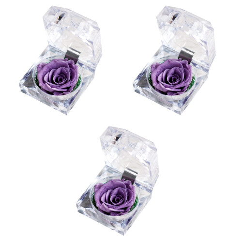 3Teilige Blumen Ringbox Für Valentinstag Jahrestag 2
