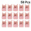 100 -Candy-Box Hohles Design Gastgeschenk (Pink) 10