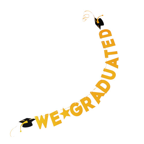 4er-Pack Congrats-Banner Für Abschlussfeiern