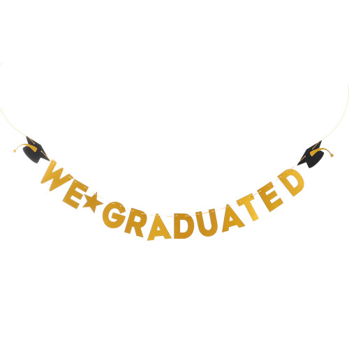 4er-Pack Congrats-Banner Für Abschlussfeiern 1