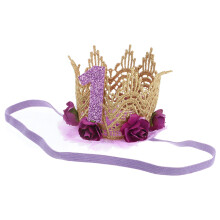 2St Blumenhut Kopfbedeckung Für Kinder Lila