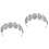 2 Stirnband Hochzeit Haarschmuck 4