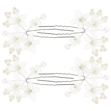 12 Pcs Flower Hair Pins Wedding Bride Head Pieces