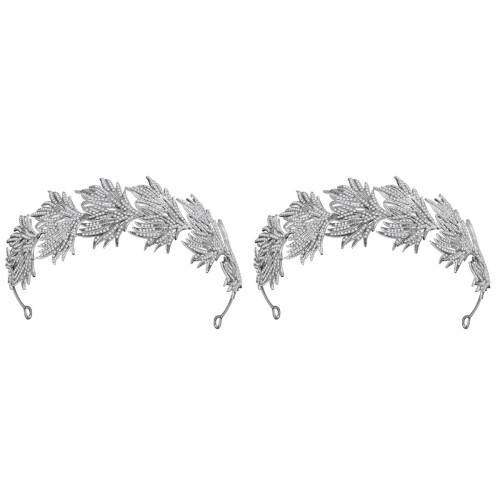 2 Stirnband Hochzeit Haarschmuck 1