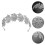2 Stirnband Hochzeit Haarschmuck 8