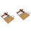 2Sets Beige Geschenkverpackung Valentinstag Edle Papierbox 5